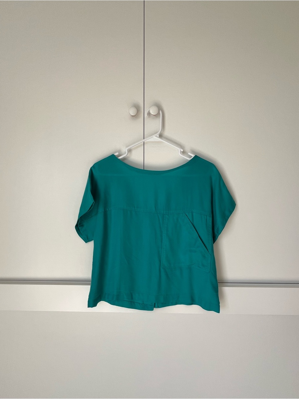 Vintage Campus Casuals of California Women's Teal Short-Sleeve Top